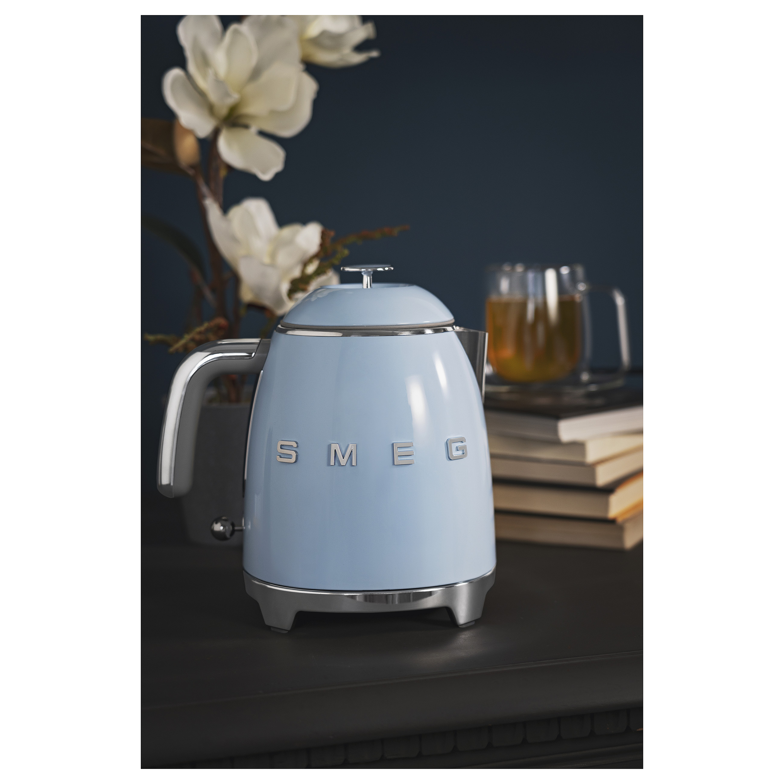 Kuhalo za vodu SMEG KLF05PBEU, 0.8L, 50's Style, Pastelno plavo-13