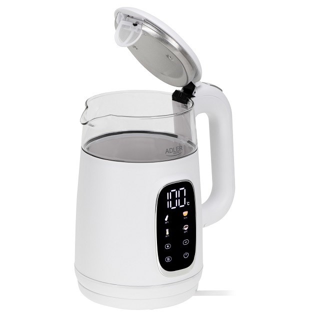 Kuhalo za vodu ADLER AD 1305 (1.7l, 2200w, kontrola temperature, bijelo)-3