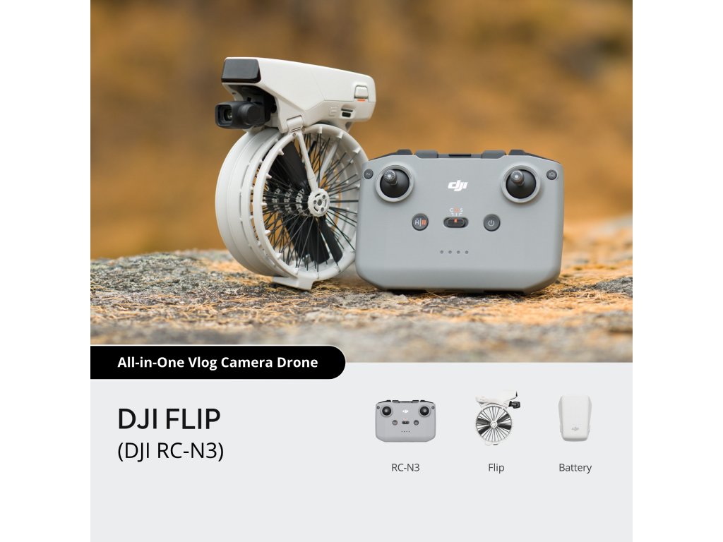 Dron DJI Flip (4K UHD kamera, 3-axis gimbal, vrijeme leta do 31 min) sivi-4