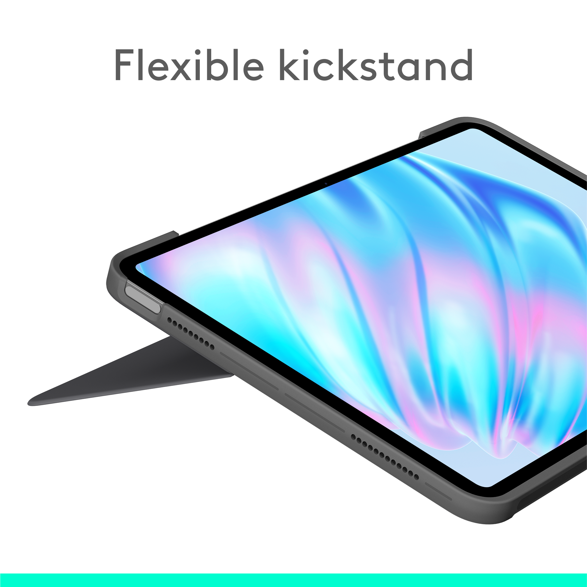 Tipkovnica LOGITECH Combo Touch za iPad Air 11-inch (M2) - OXFORD - 935OLD948 - Siva - US INT'L-1