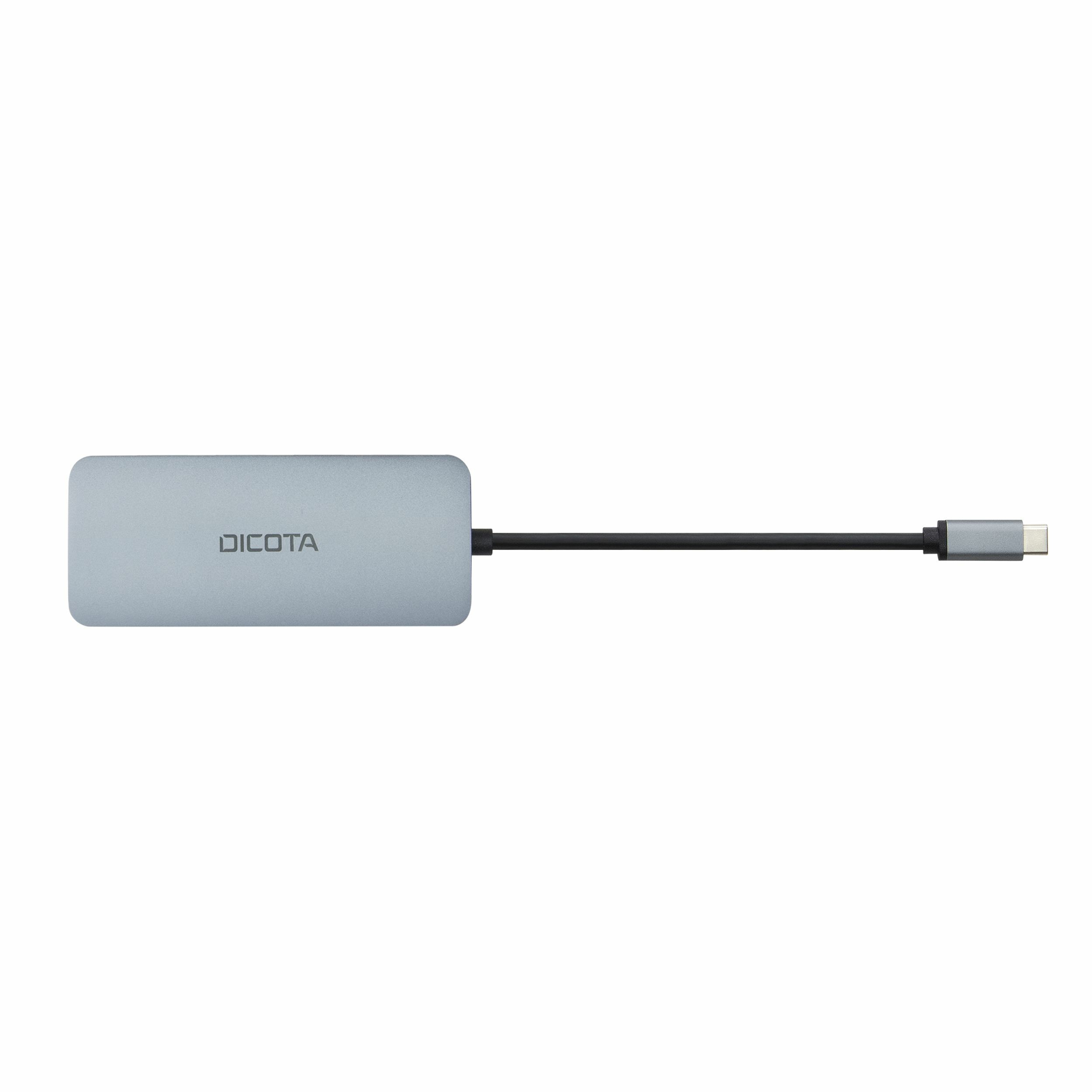 Multi Hub DICOTA USB-C 8-in-1 4K PD 100W silver-3