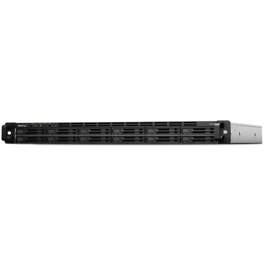 Storage server SYNOLOGY FlashStation FS2500 NAS (1U) Ryzen Embedded V1780B, 8 GB DDR4, 0 TB, crna, siva