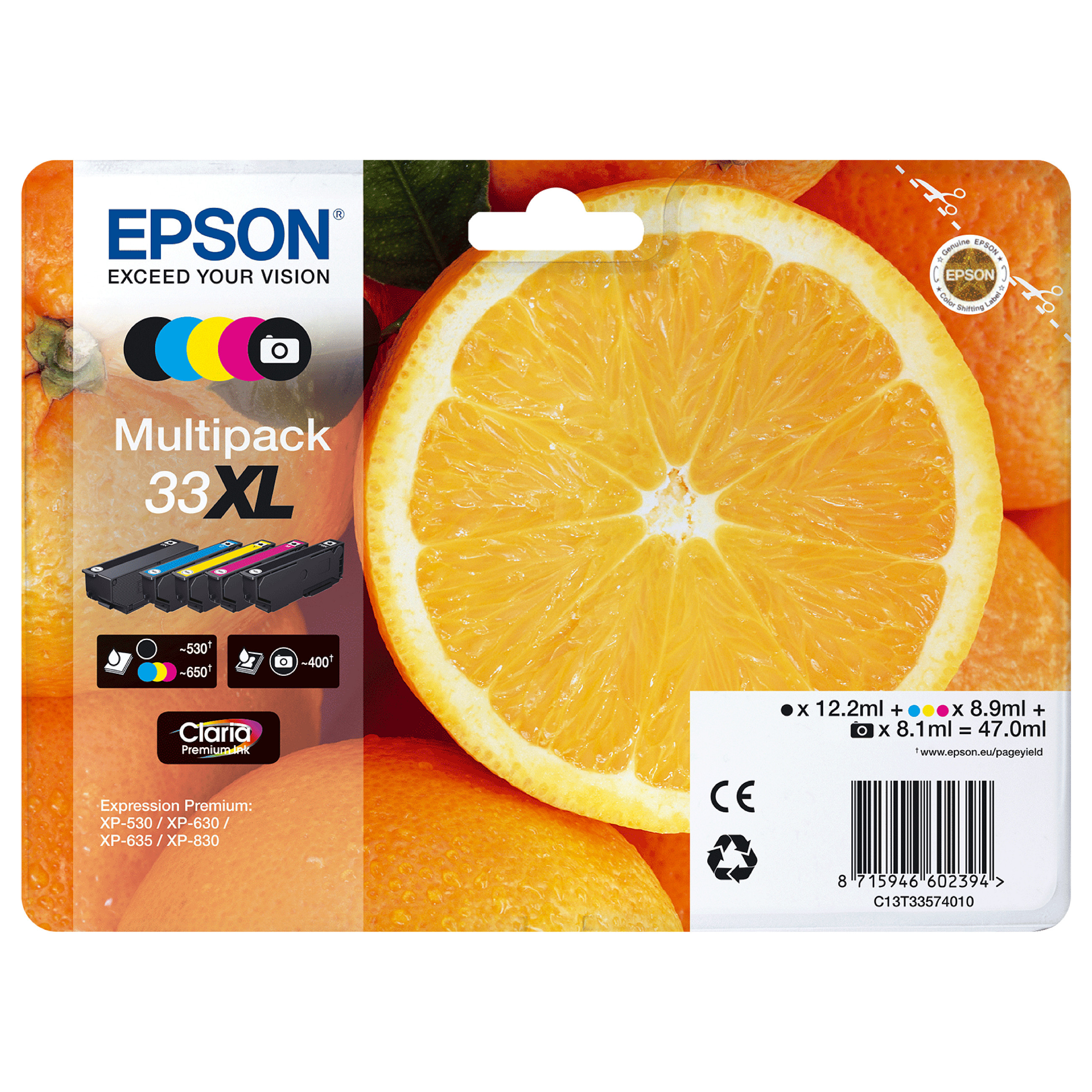 Toner EPSON ORANGES Singlepack Photo Black 33 Claria Premium Ink-2