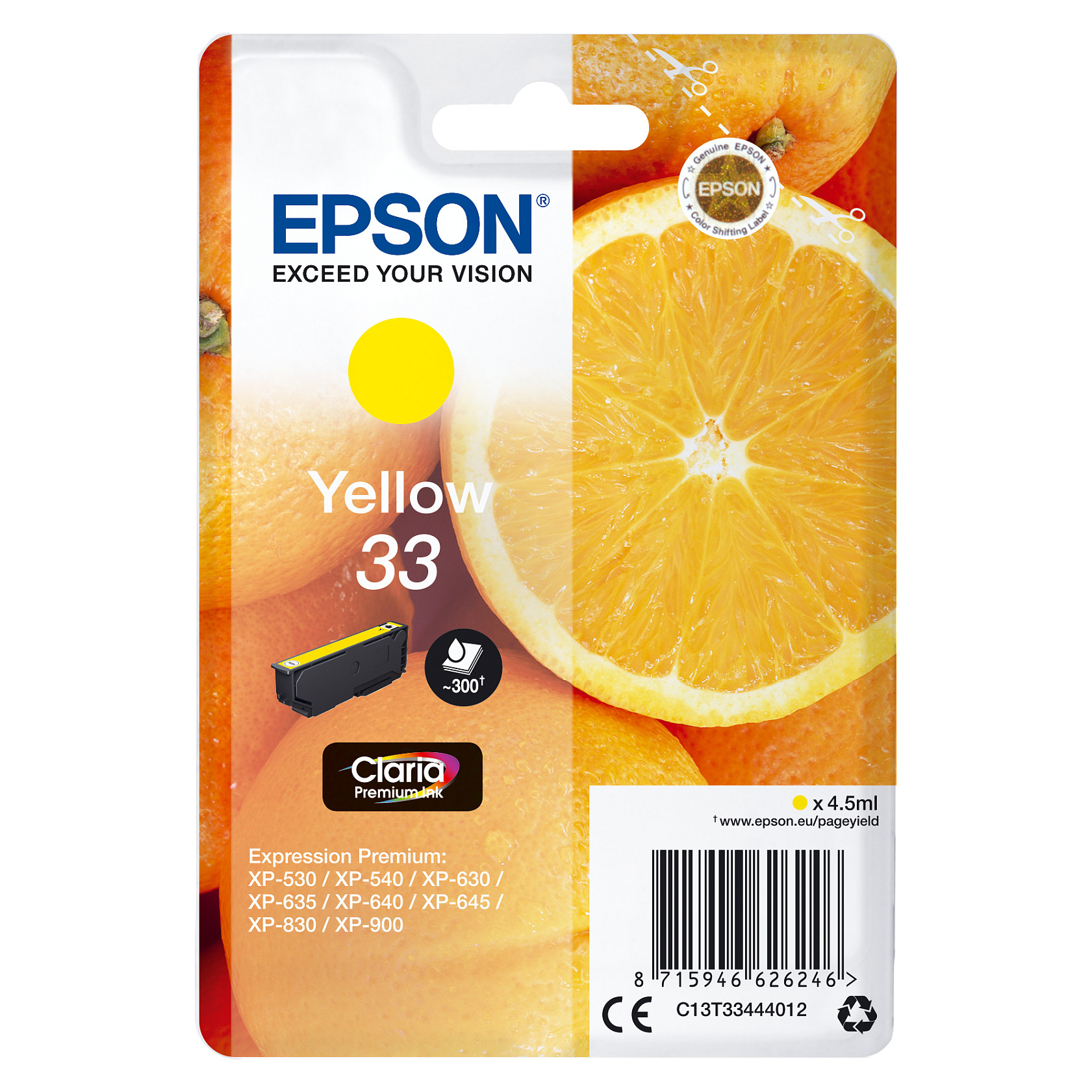 Toner EPSON ORANGES SINGLEPACK YELLOW (žuta boja)