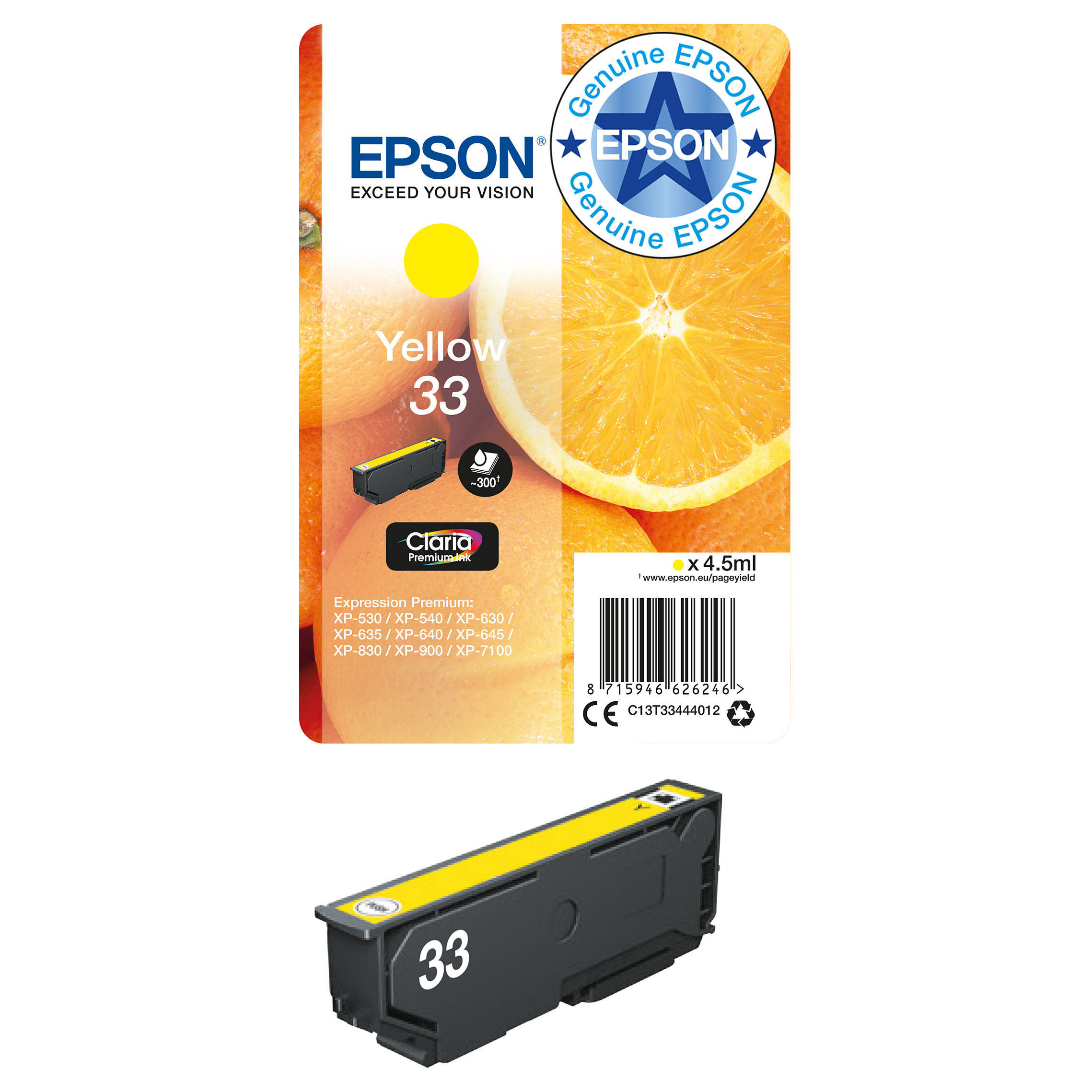 Toner EPSON ORANGES SINGLEPACK YELLOW (žuta boja)-1