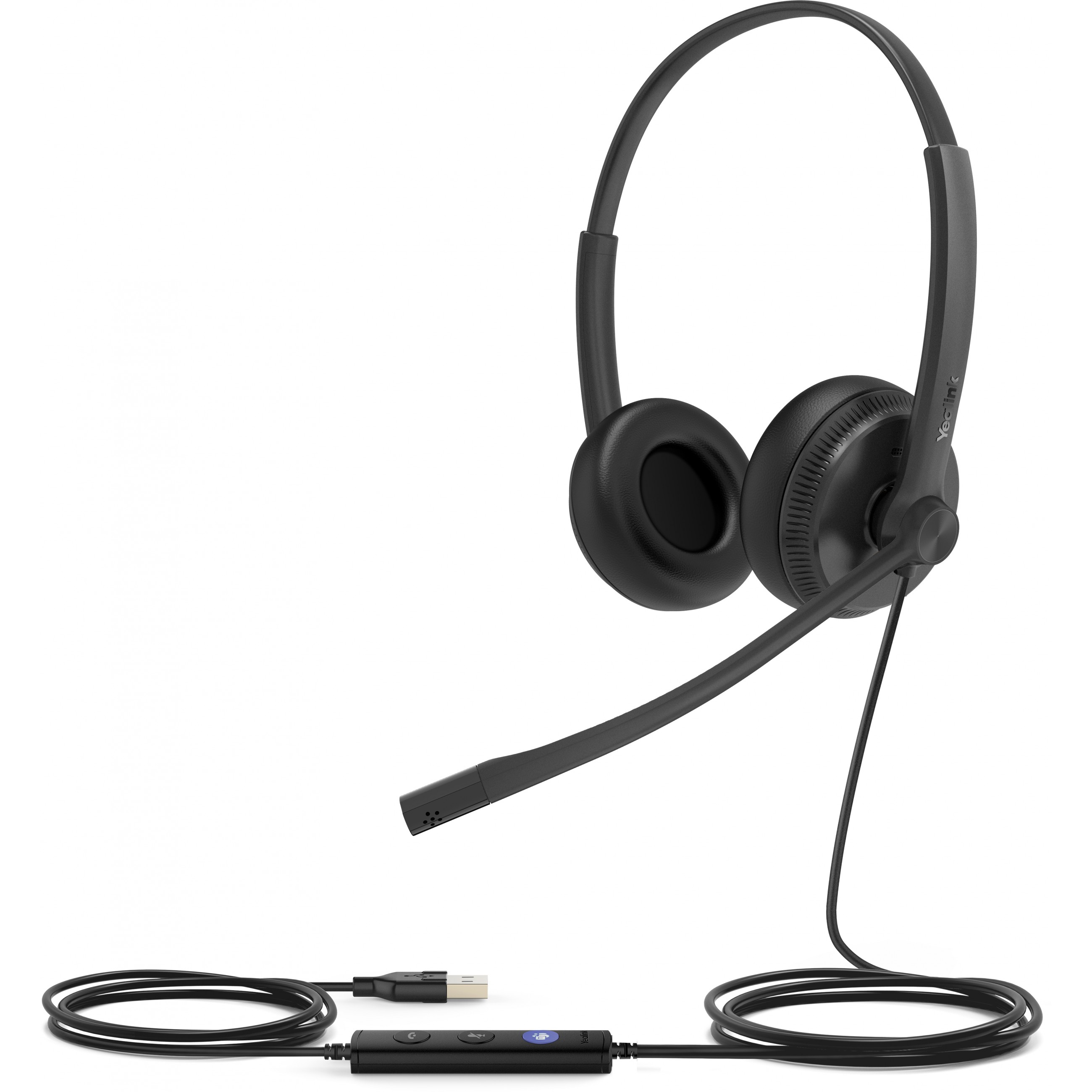 Slušalice YEALINK UH34 DUAL TEAMS - KABELNE, USB Type-A, crna boja-2