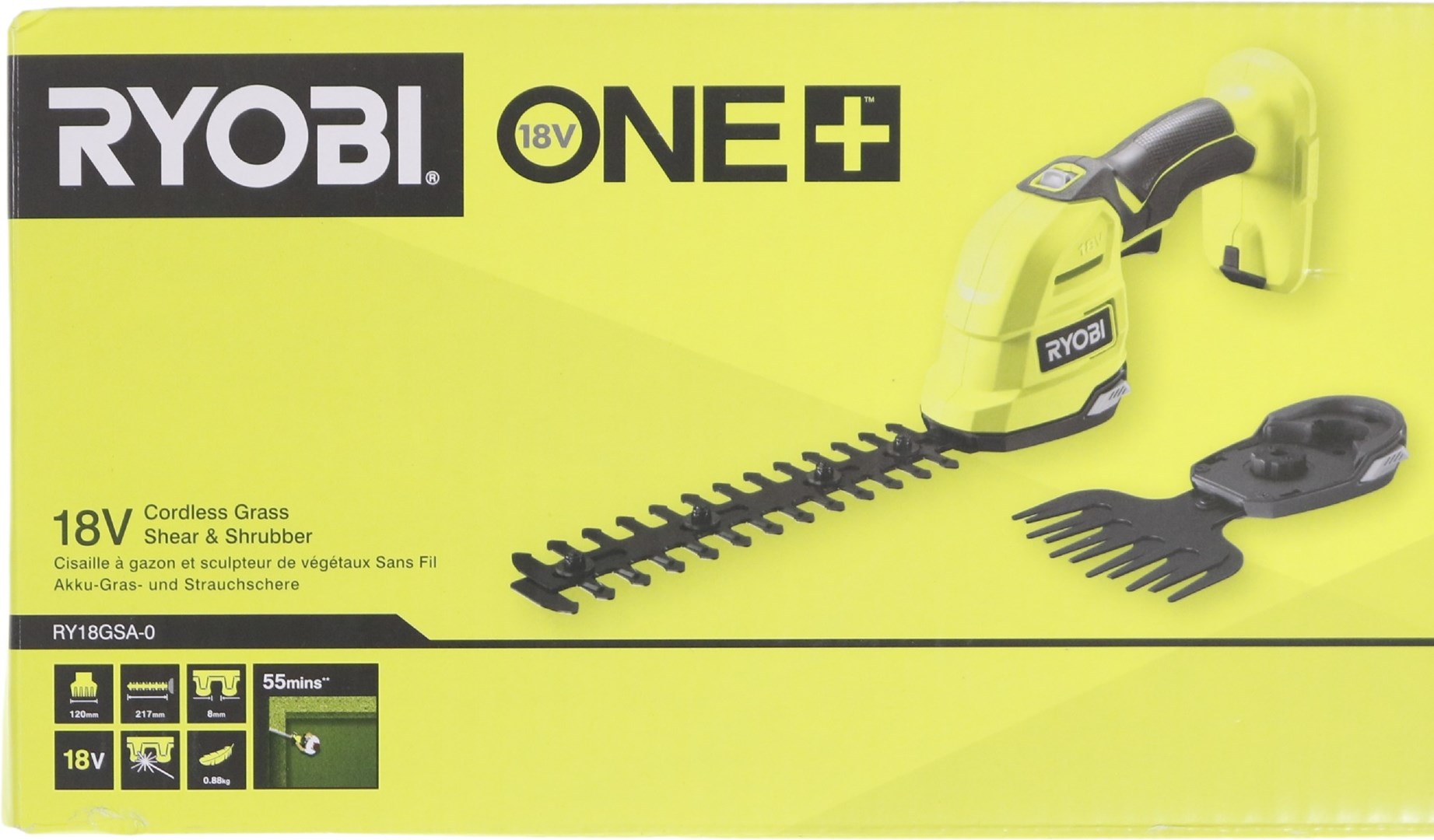 Akumulatorske škare za travu i grmlje RYOBI OGS1822 ONE+ 18V (bez baterije i punjača)-0
