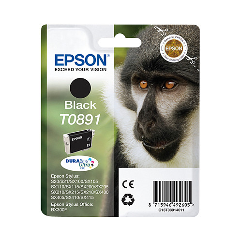 Tinta EPSON Monkey T0891 (crna, durabrite ultra)-0