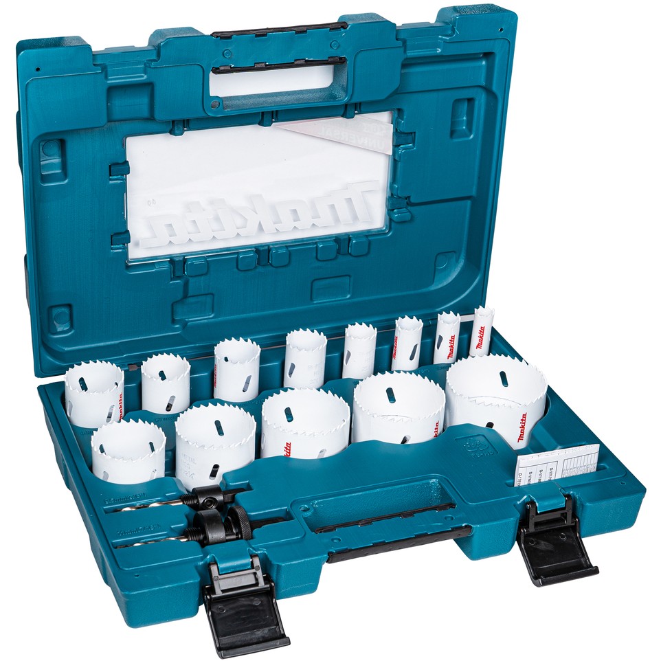 Set svrdla za bušenje MAKITA Holesaw Set BIM Economy 13 komada 16, 19, 22, 25, 32, 35, 37, 44, 51, 57