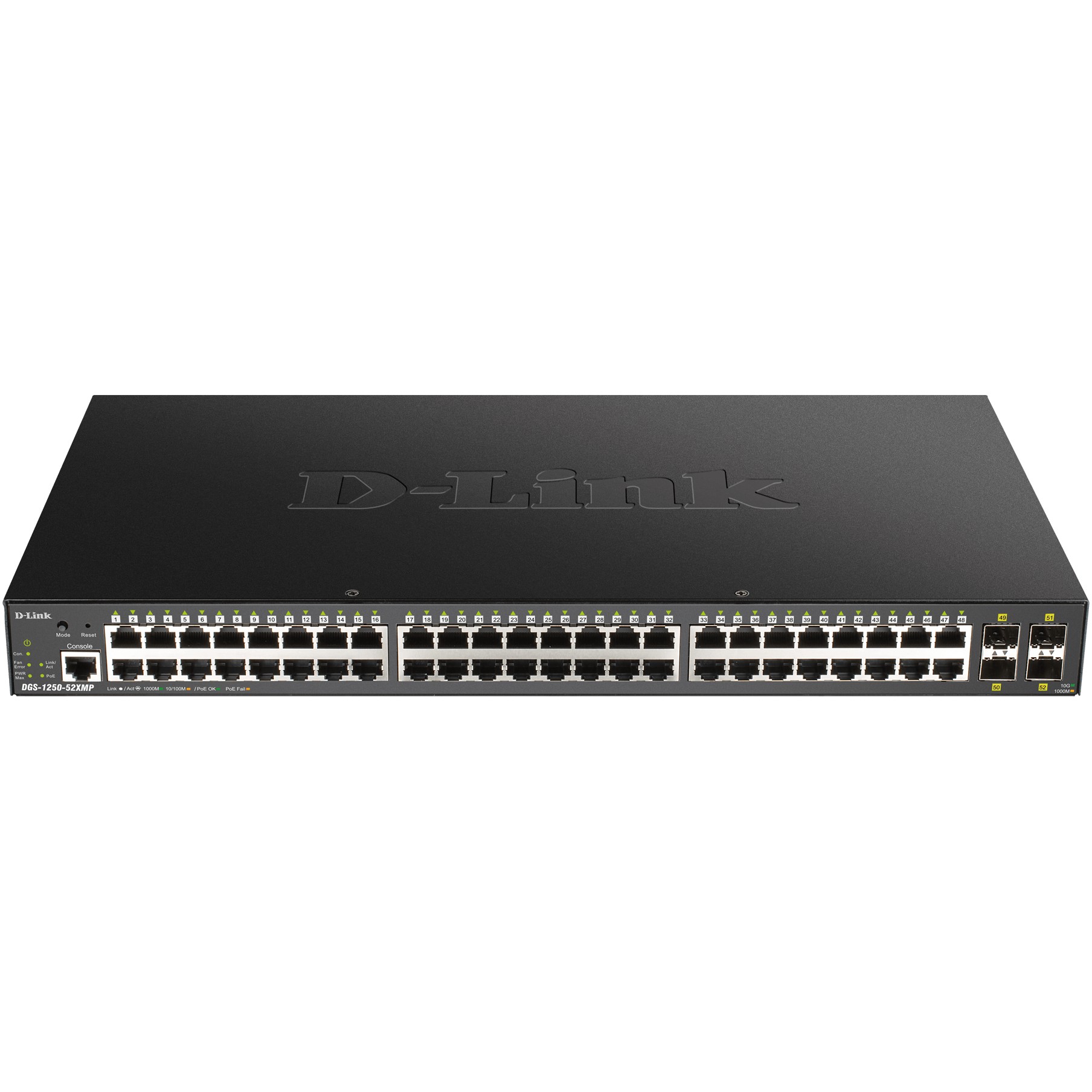 Switch D-LINK DGS-1250-52XMP/E Gigabit Ethernet Power over Ethernet (PoE) Crna-0