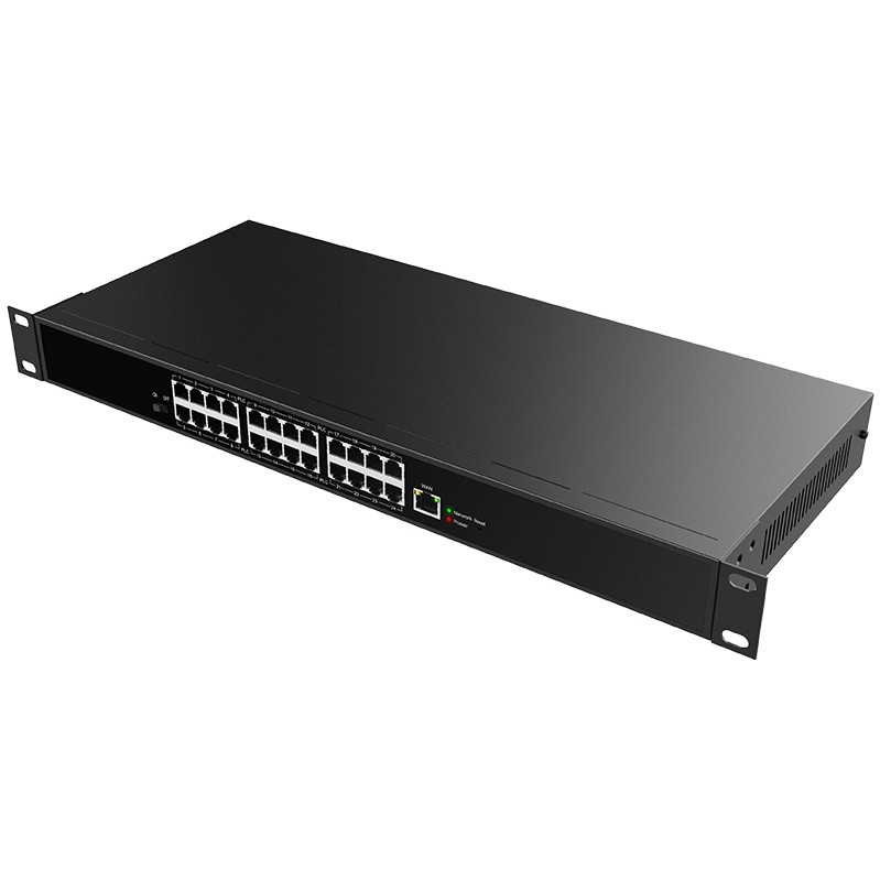 Mrežni prekidač FANVIL PN24 (Unmanaged, Fast Ethernet 10/100, Crni)