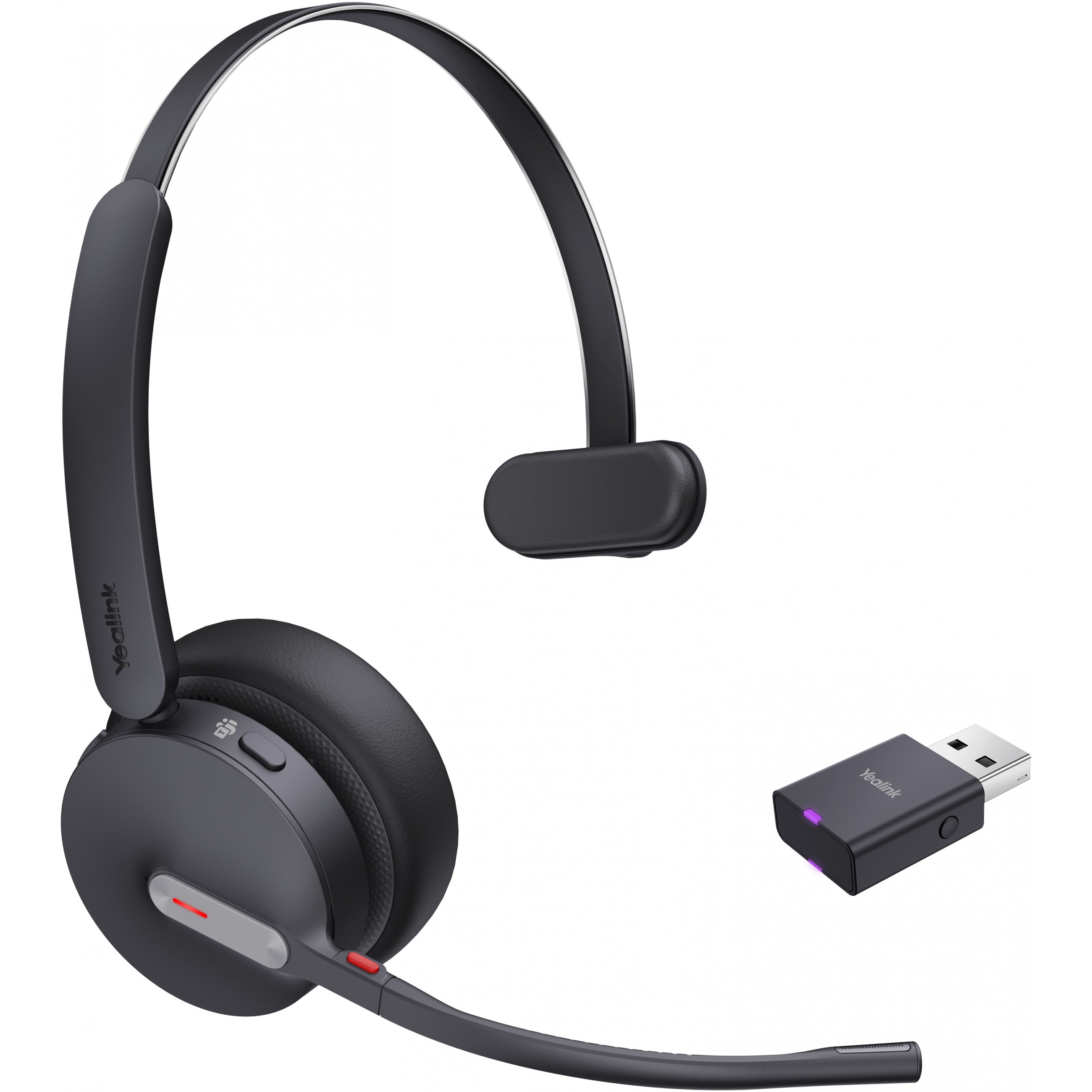 Slušalice YEALINK WH64 Hybrid Mono Teams Headset bežični (Bluetooth, Micro-USB, crna boja)