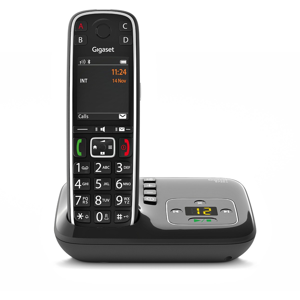Telefon GIGASET E720A (Analog/DECT, Caller ID, Crni)-0