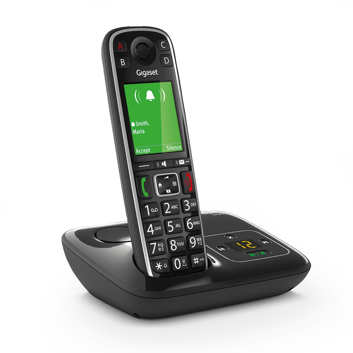 Telefon GIGASET E720A (Analog/DECT, Caller ID, Crni)-2
