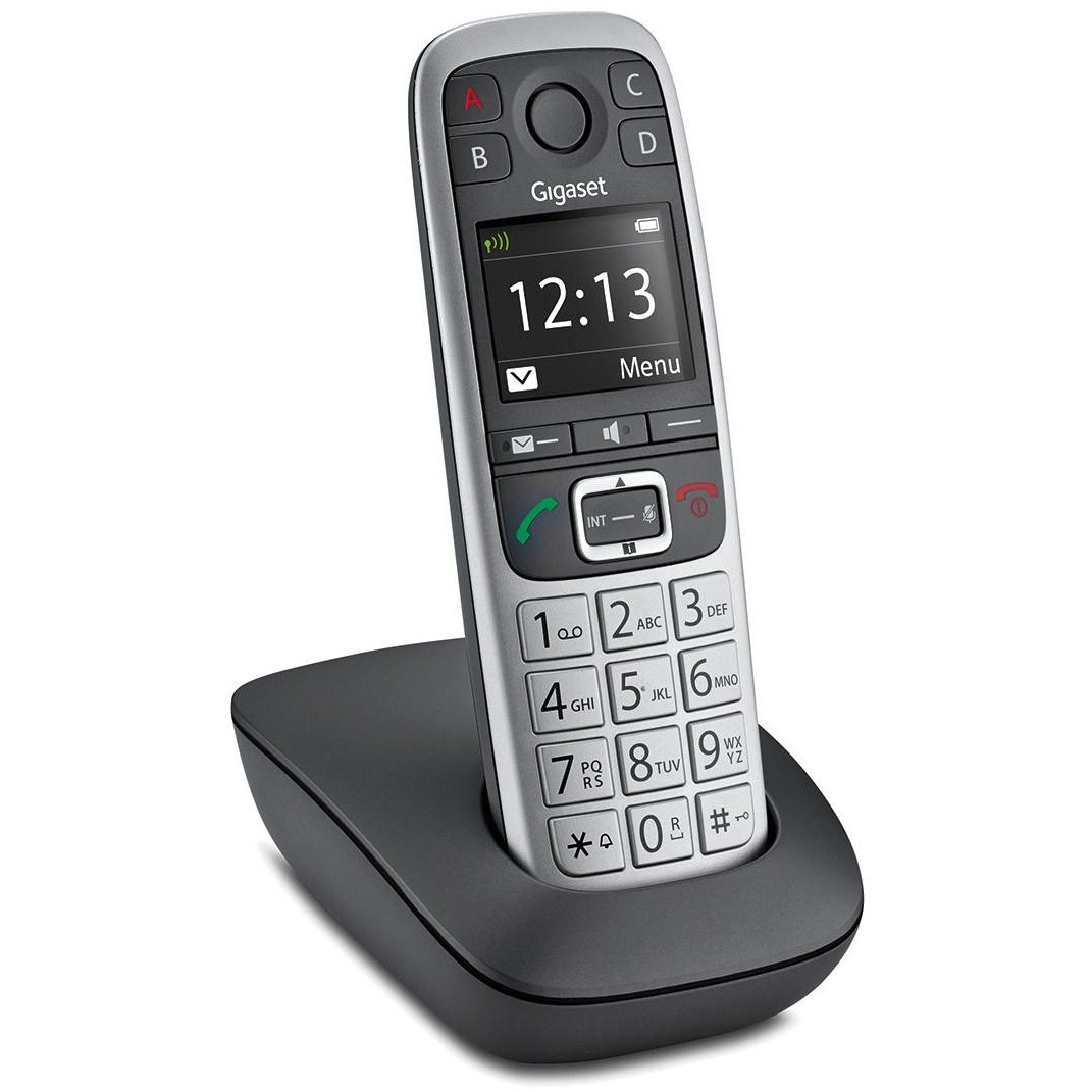 Telefon GIGASET E560 (DECT telefon, ID pozivatelja, Crna, Srebrna)-2