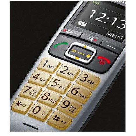 Telefon GIGASET E560 (DECT telefon, ID pozivatelja, Crna, Srebrna)-4