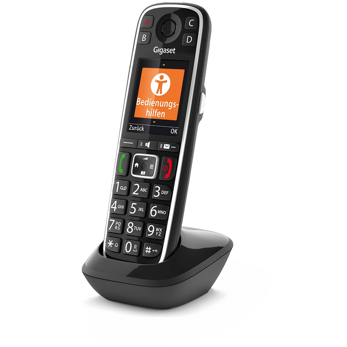 Telefon GIGASET E720HX Analog/DECT s pozivnim ID-om crna boja-3