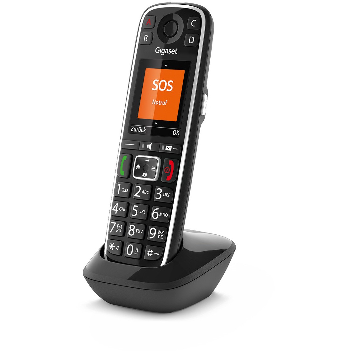 Telefon GIGASET E720HX Analog/DECT s pozivnim ID-om crna boja-4
