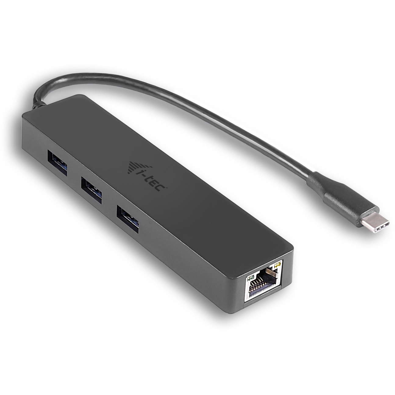 USB-C HUB I-TEC I-TEC USB-C SLIM HUB with GLAN and 3x USB 3.0-0