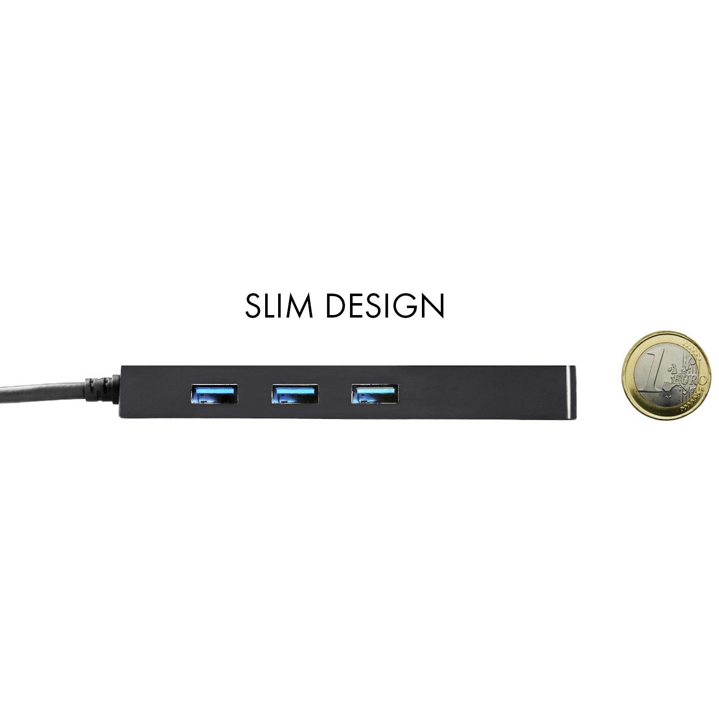 USB-C HUB I-TEC I-TEC USB-C SLIM HUB with GLAN and 3x USB 3.0-2
