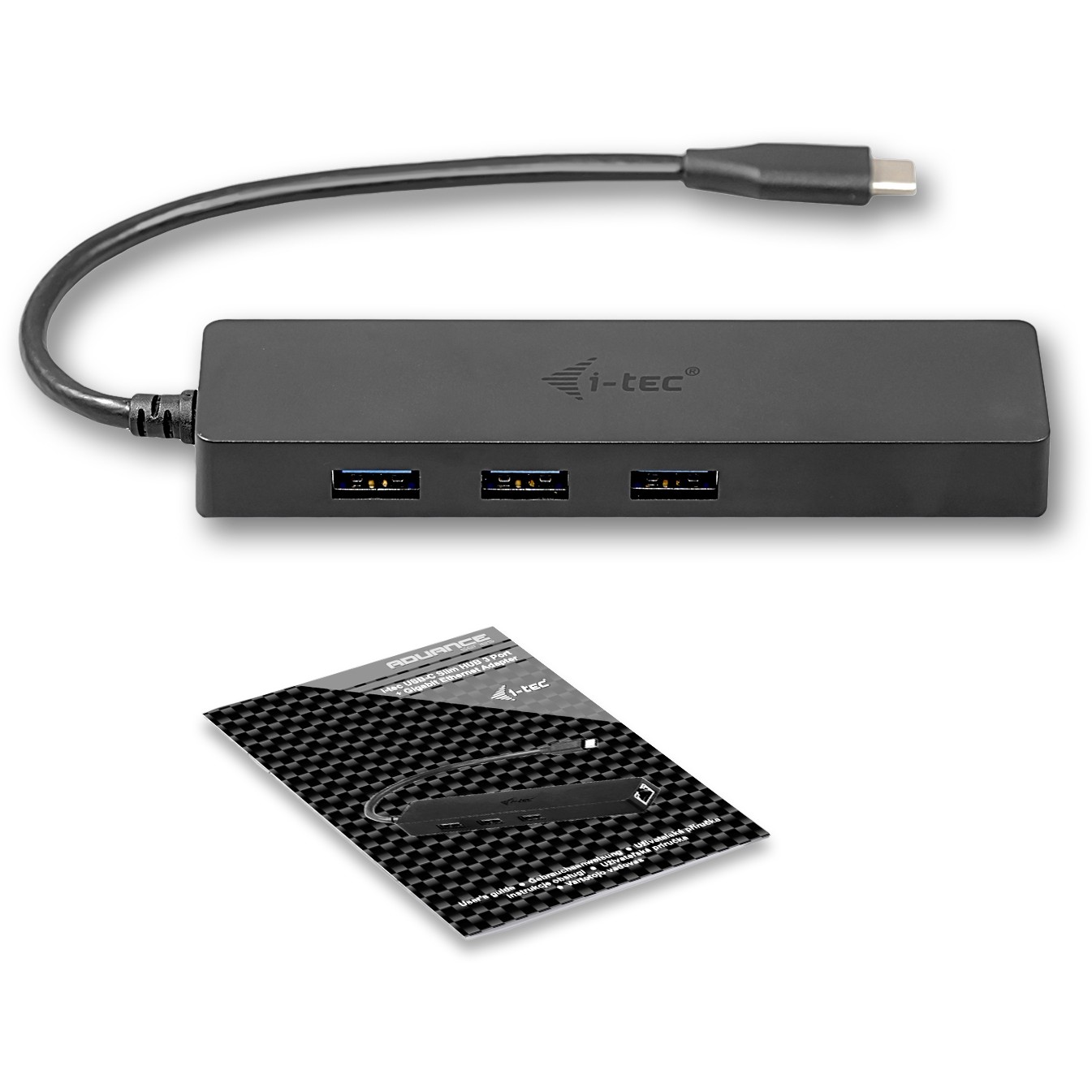 USB-C HUB I-TEC I-TEC USB-C SLIM HUB with GLAN and 3x USB 3.0-3