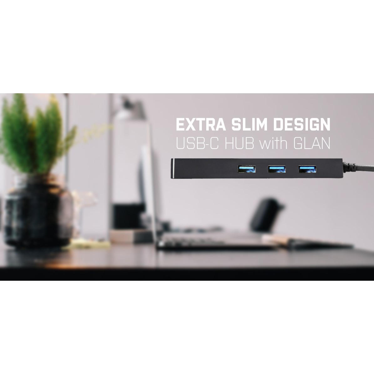 USB-C HUB I-TEC I-TEC USB-C SLIM HUB with GLAN and 3x USB 3.0-9
