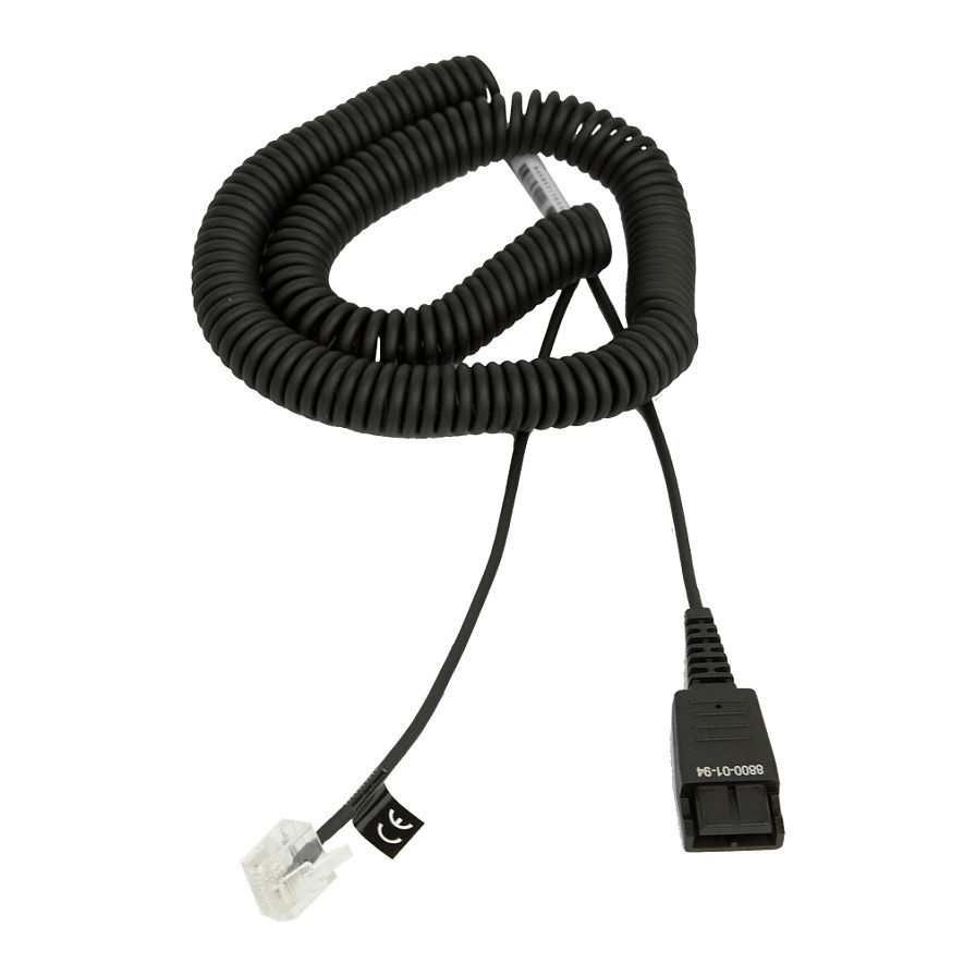 Kabel JABRA QD -> RJ45 spiral-0