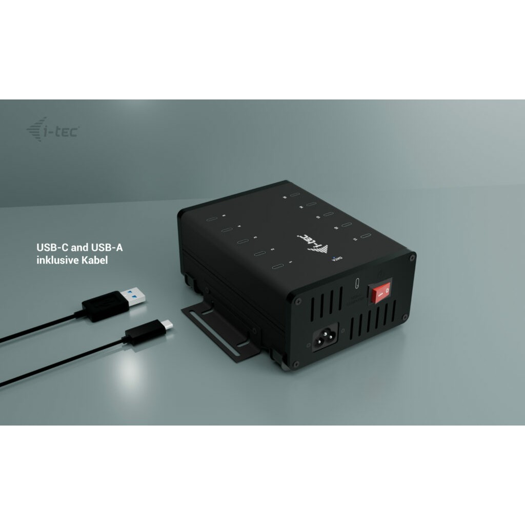 HUB I-TEC punjenje HUB 10X USB-C/USB-C/USB-A 15W/PORT 180W-1