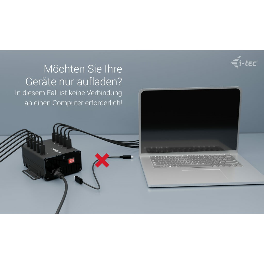 HUB I-TEC punjenje HUB 10X USB-C/USB-C/USB-A 15W/PORT 180W-5