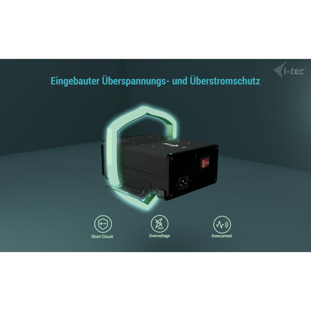 HUB I-TEC punjenje HUB 10X USB-C/USB-C/USB-A 15W/PORT 180W-9