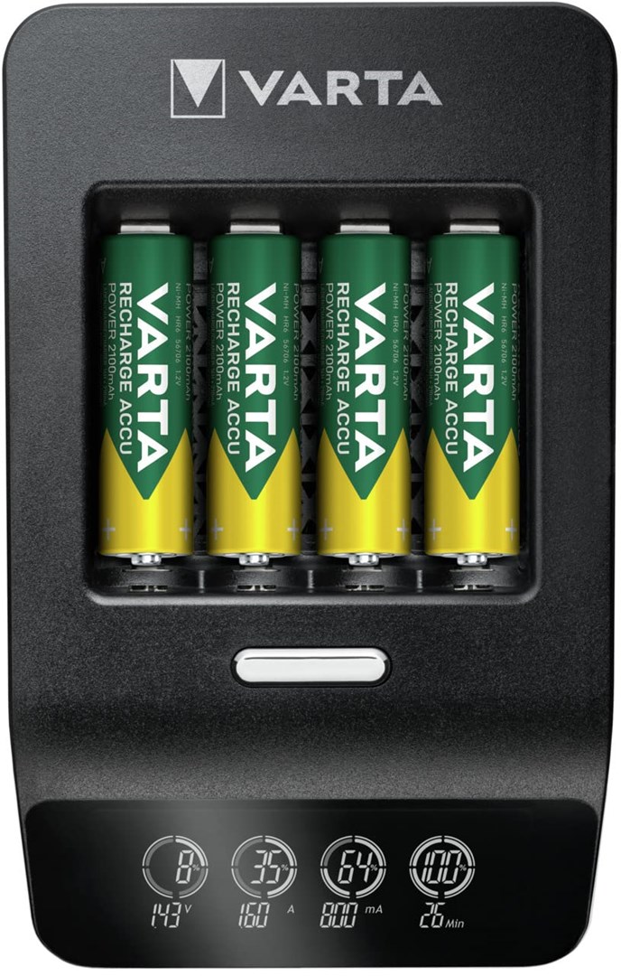 Punjač baterija VARTA LCD Plug Charger+ (za AA/AAA/9V, USB)