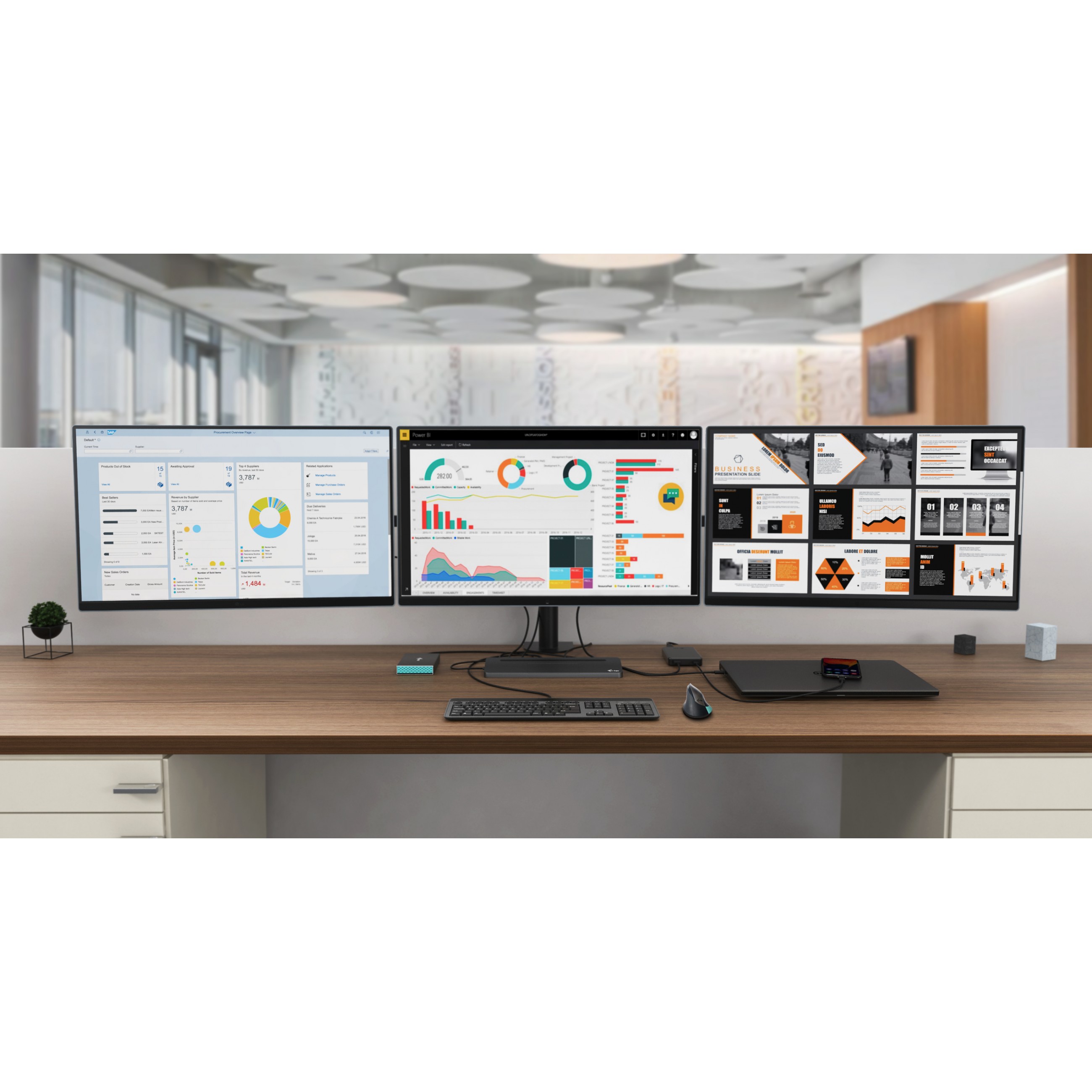 Docking Station I-TEC i-tec Metal USB-C Ergonomic 4K 3x Display Docking Station + Power Delivery 85 W-8