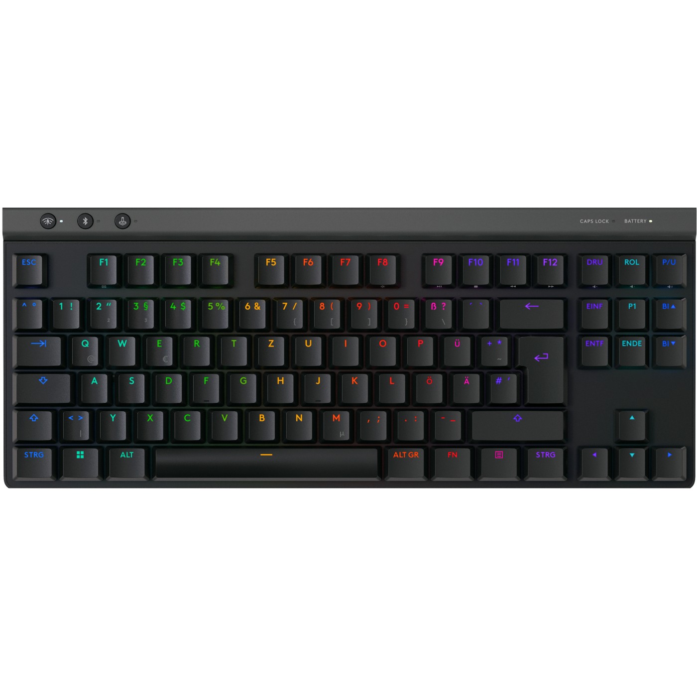 Tipkovnica LOGITECH G 920-012542 za gaming, USB + RF Wireless + Bluetooth, QWERTZ, njemački, crna – internacionalna non HR tipkovnica-0