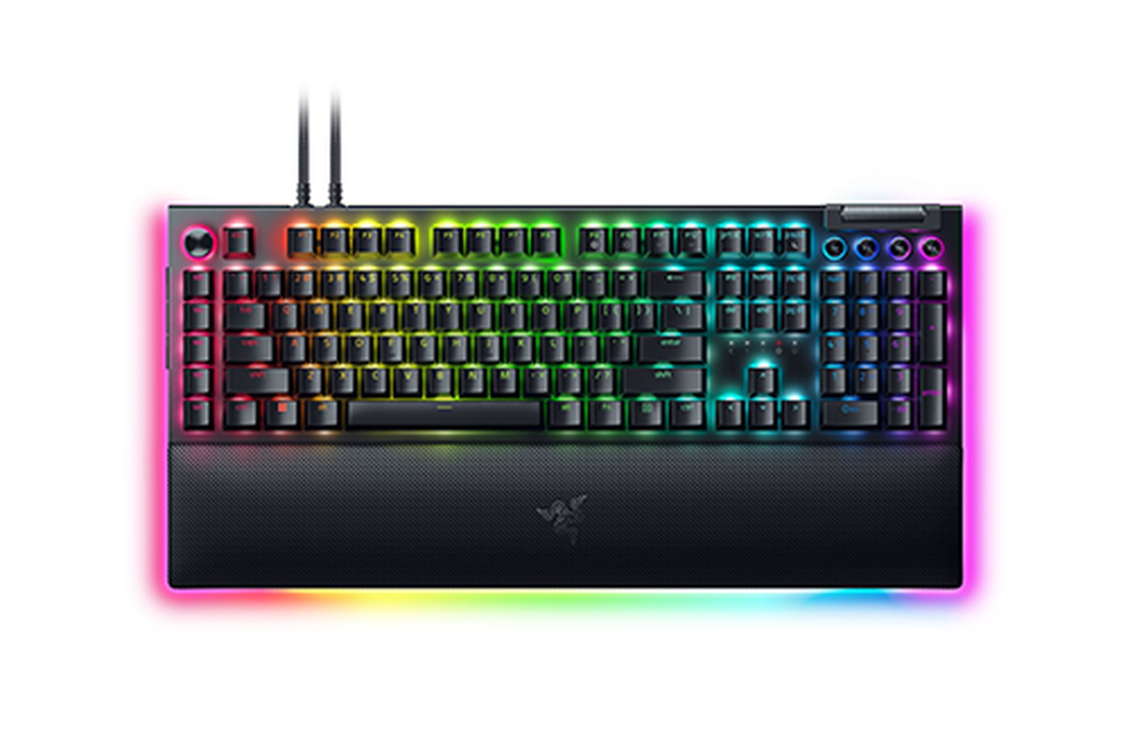 Mehanička gaming tipkovnica RAZER BlackWidow V4 Pro (Razer Green Switch, QWERTZ, Chroma RGB, Command Dial)