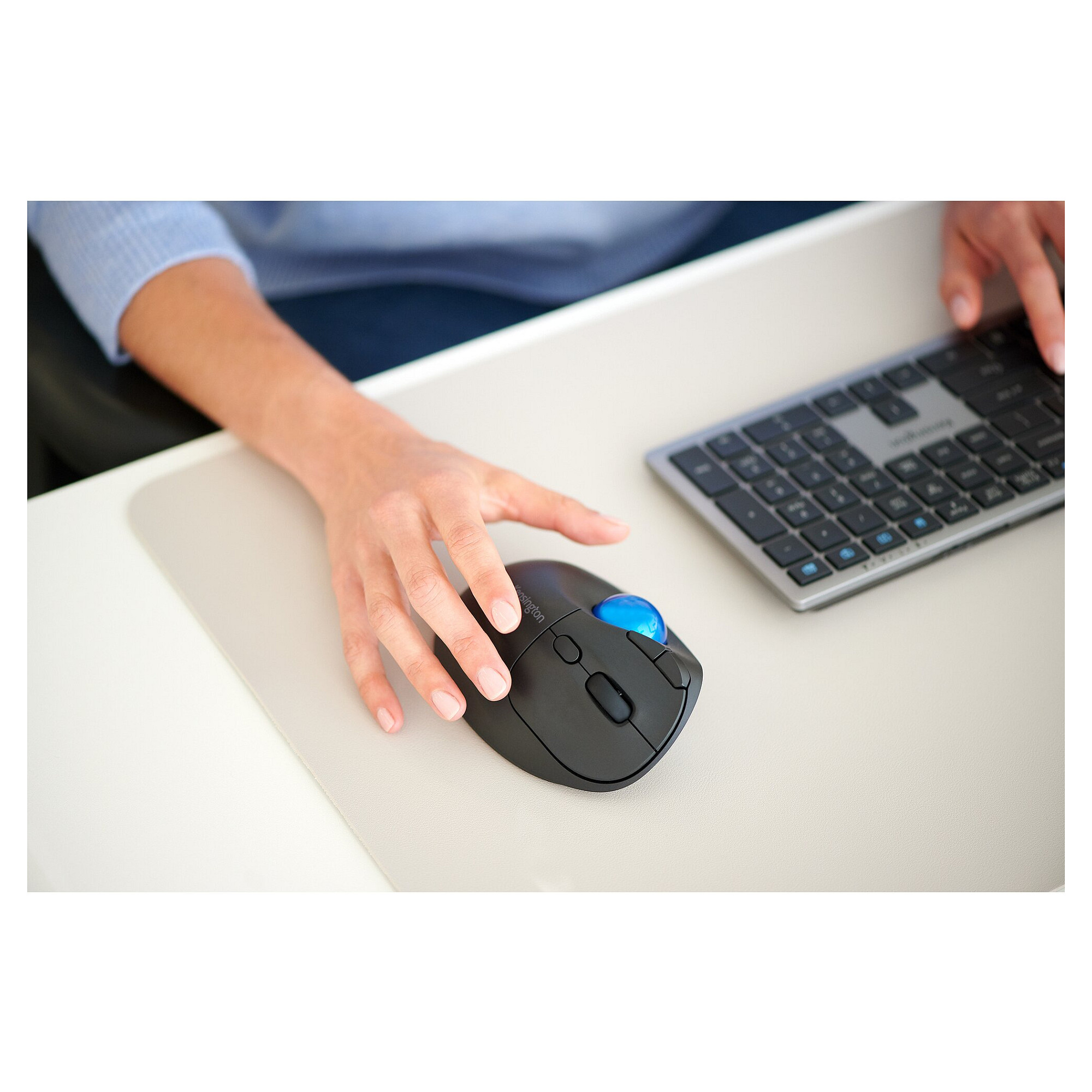 Bežični trackball miš KENSINGTON Pro Fit Ergo TB450 (Ergonomski dizajn, Dual Wireless, 1600 DPI)-12