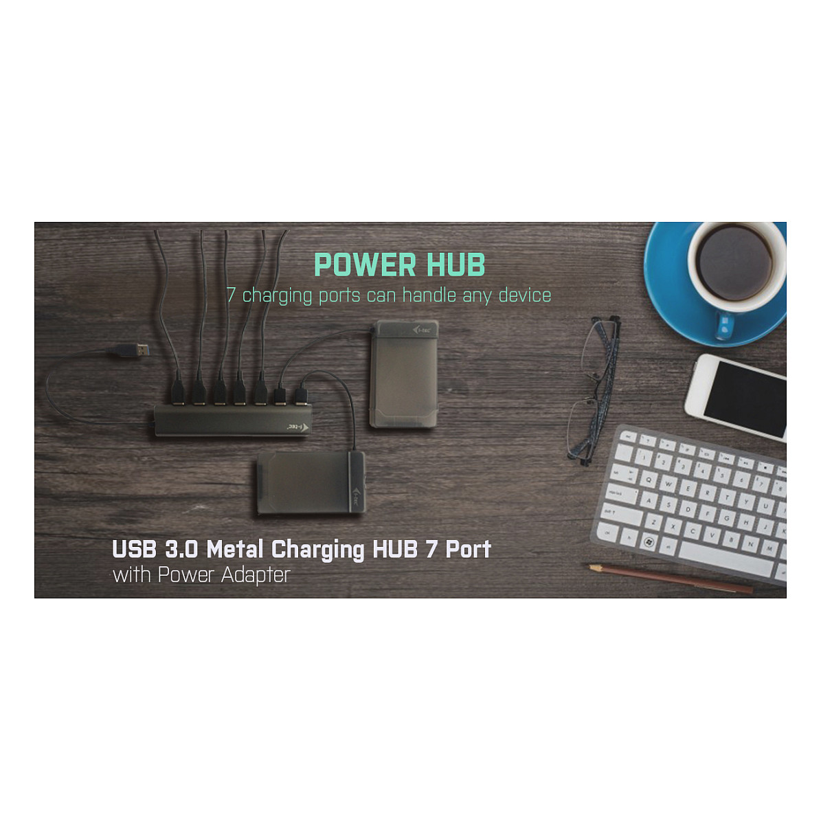 Hub I-TEC Metal Superspeed USB 3.0 7-Port-6