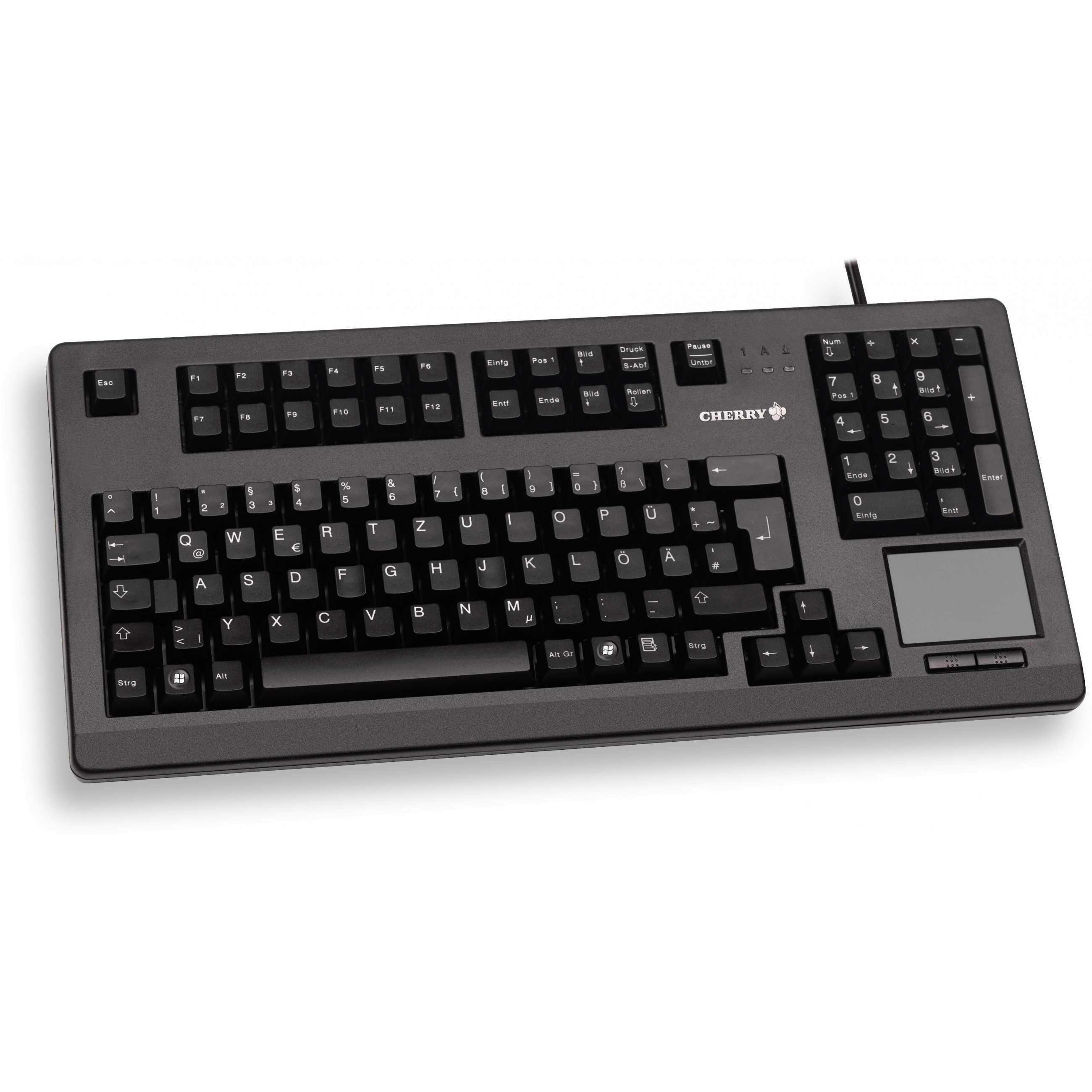 Tipkovnica CHERRY G80-11900 (USB, QWERTZ, Njemački, Crna) – internacionalna non HR tipkovnica-3