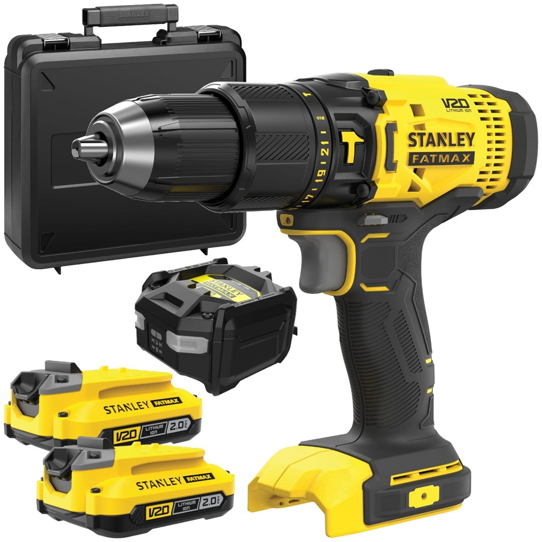 Bušilica Stanley Cordless hammer drill driver V20 2*2AH