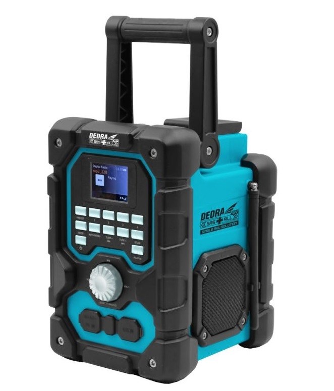 Aku radio za gradilište DEDRA DED7006BT (DAB+/FM, Bluetooth, IP54)