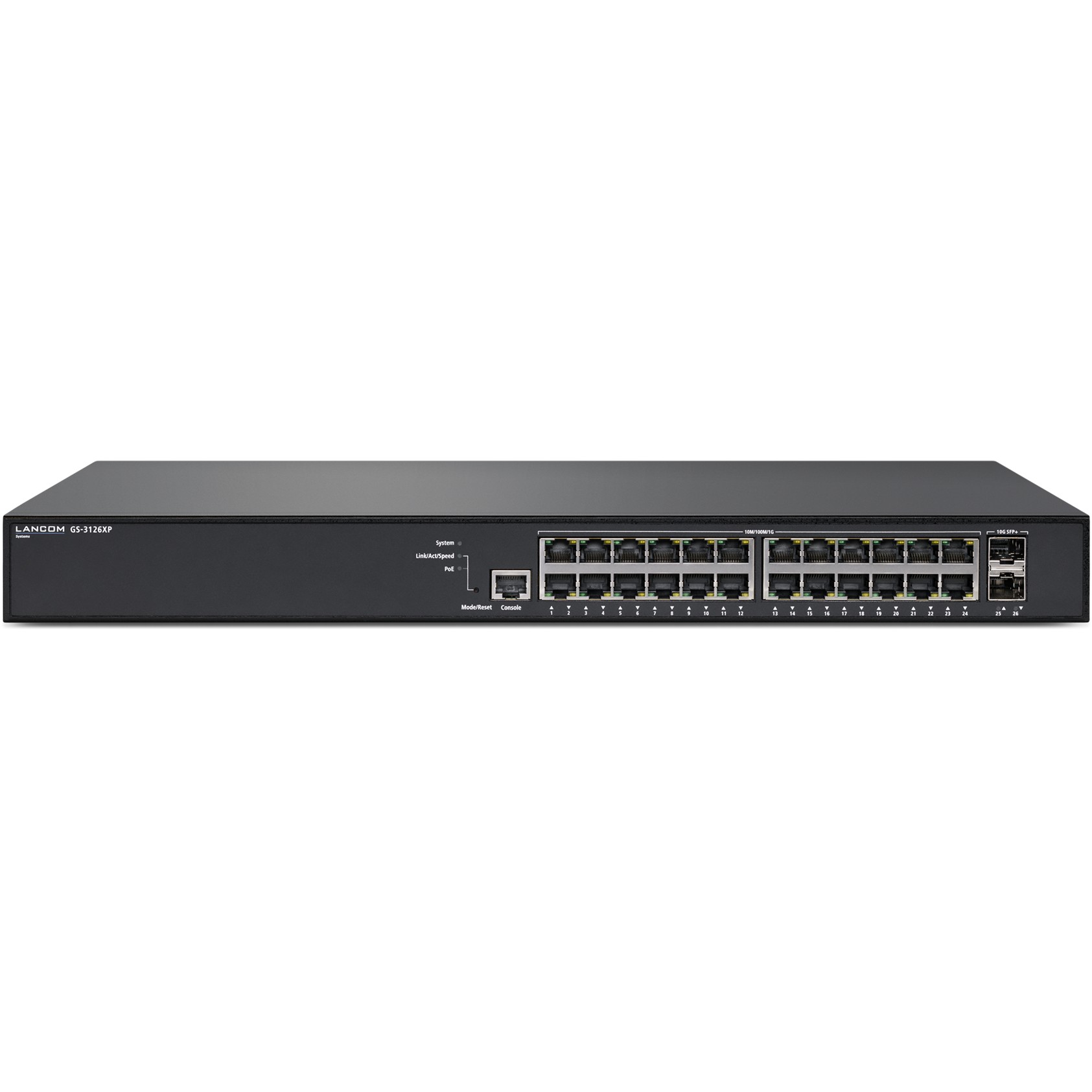Uređaj za mrežu LANCOM GS-3126XP Managed L3 Gigabit Ethernet Power over Ethernet (PoE) 1U Crni