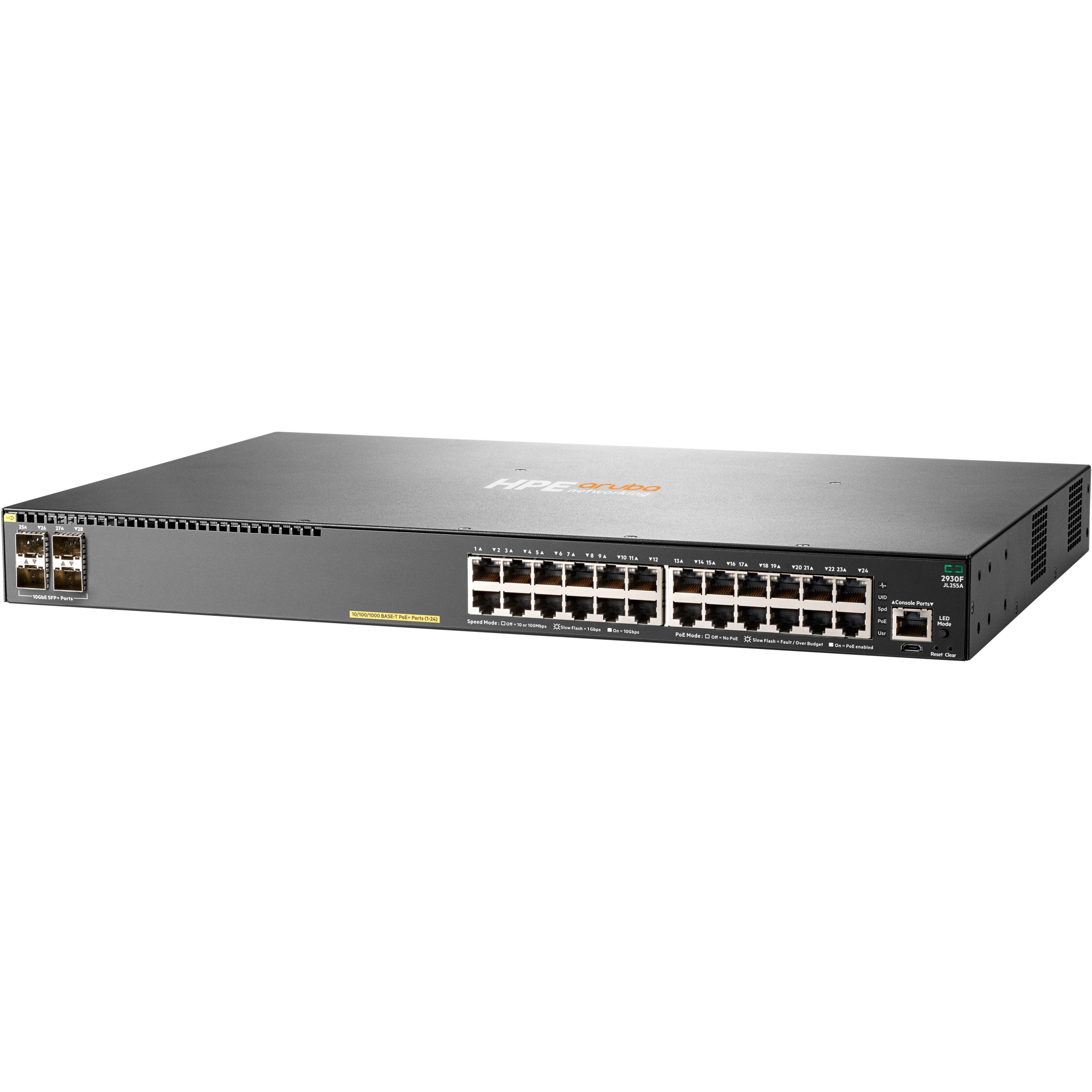 Prekidač HPE ARUBA NETWORKING 2930F (24G PoE+, 4SFP+, managed, L3, gigabit ethernet)-1