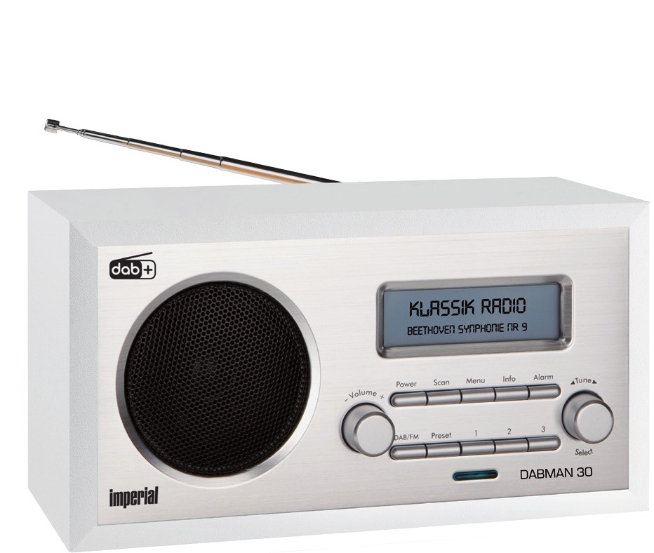 Prijenosni radio IMPERIAL DABMAN 30 (DAB+/FM, srebrno-bijela boja)-0