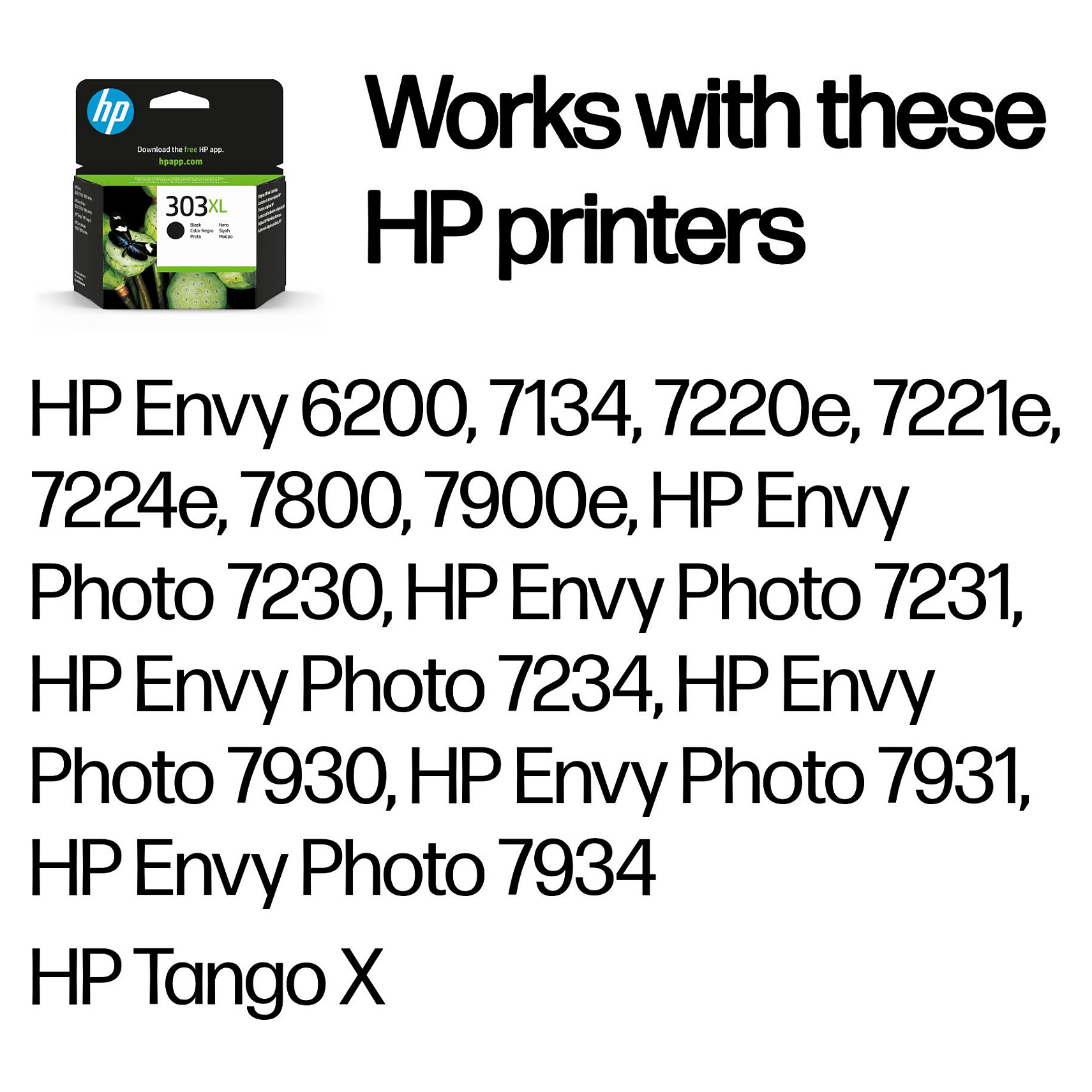 Tinta HP 303XL High Yield Black Original Ink Cartridge (visoki kapacitet, original, crna)-1
