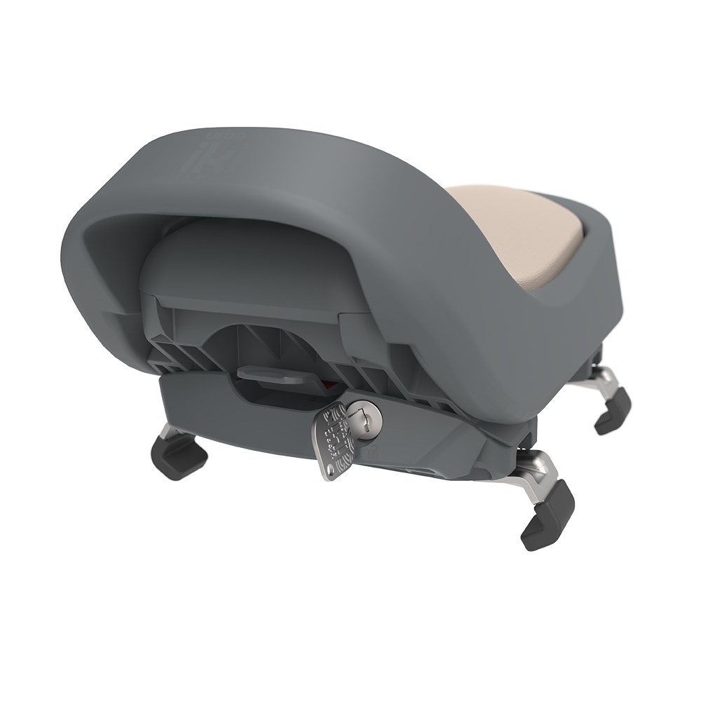 Dječja sjedalica za bicikl URBAN IKI Junior (5-10 god, do 35 kg, montaža na prtljažnik) Crno/Smeđa-0