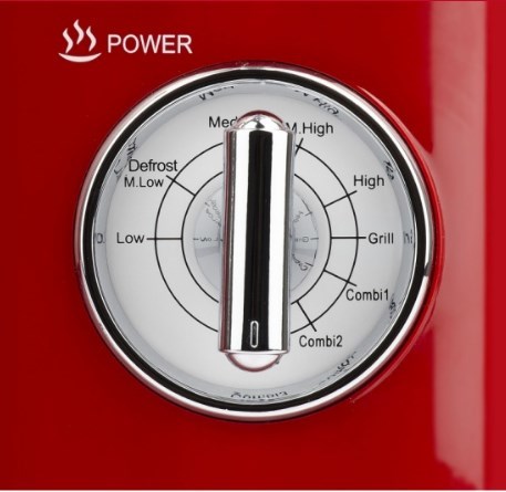 Mikrovalna pećnica GIRMI FM21, 20L, 700W, Grill, Crvena-3