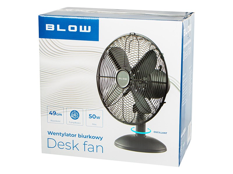 Stolni ventilator BLOW 12"/30cm 50W crna boja-6