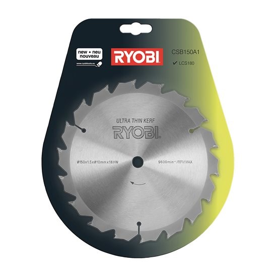 List kružne pile RYOBI CSB150A1 (150 mm, provrt 10 mm, 18 zubaca TCT)-1