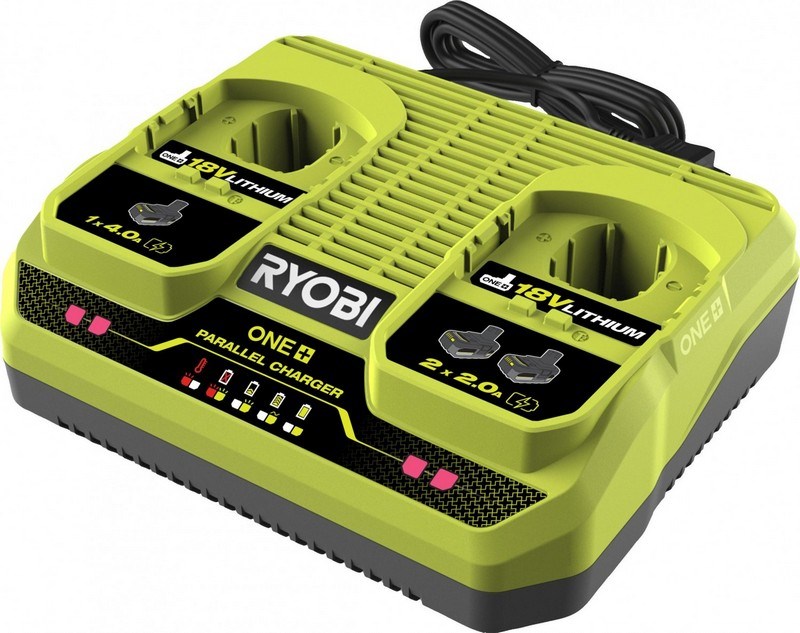 Punjač baterija RYOBI RC1820 (18V ONE+, 2 priključka)-0