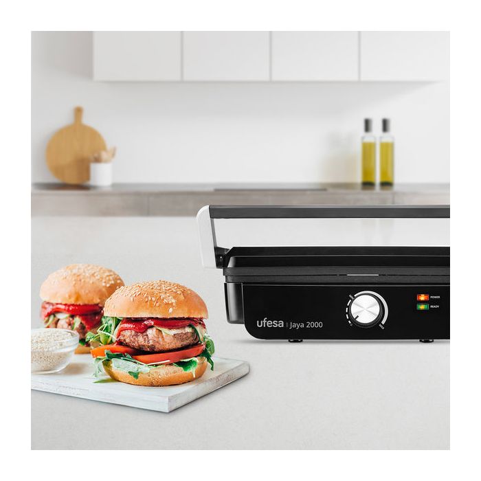 Električni kontaktni žar UFESA Press Grill Jaya 2000 – 2000 W, 180°-4