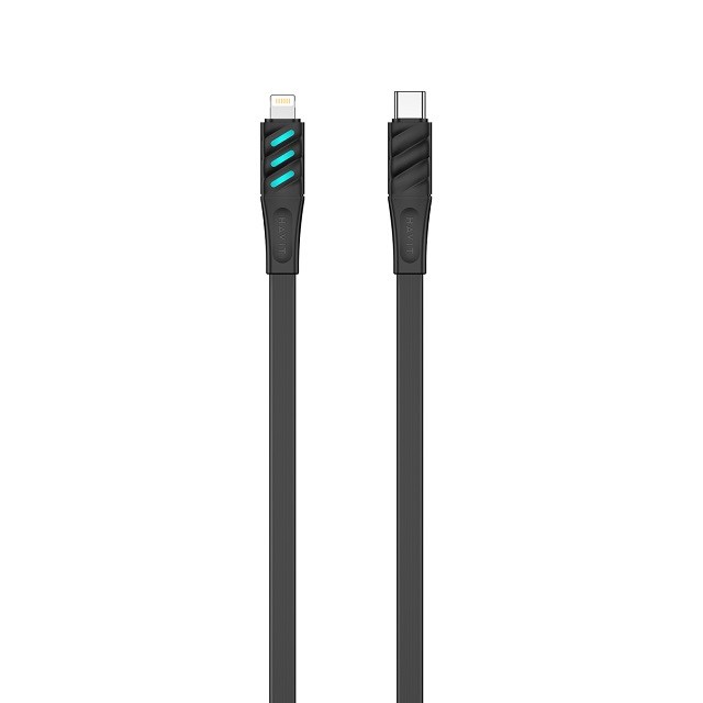 Kabel za punjenje HAVIT CB6255 - USB tip C do Lightning, 1 m (crna)-1